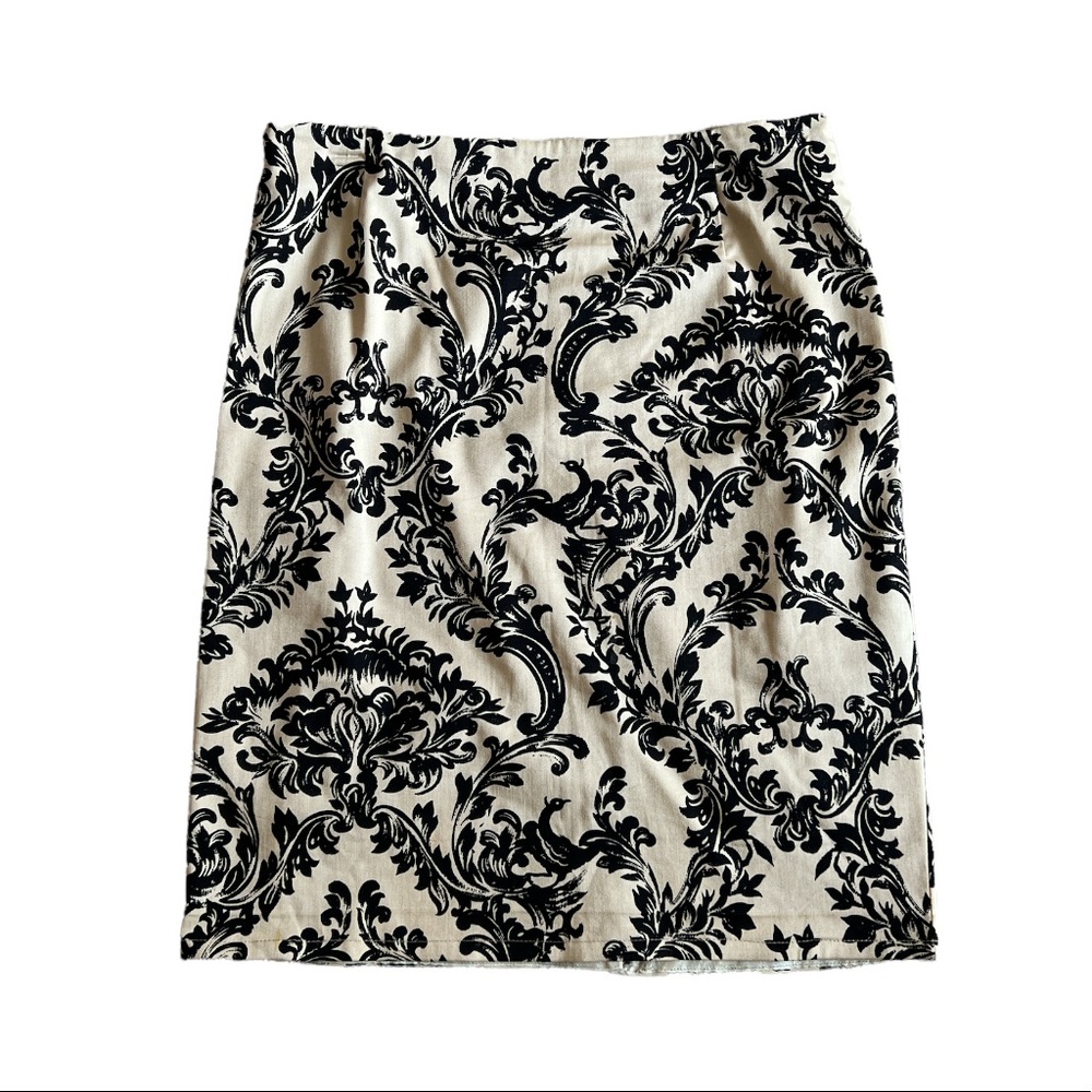 Talbots Black and Cream Skirt